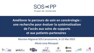 RR SOS 25: Recherche Clinique Sos Place Patients Partenaires - Alexia Levy-Mouquet