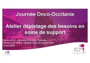 RR SOS 25 : Atelier Dépistage Des Besoins En Sds - Héloise Lecornu et Sabrina Duc