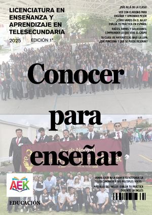 Revista Conocer Para Enseñar