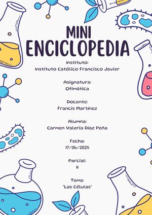 Mini Enciclopedia Tema Las Celulas