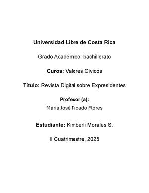 Revistra Sobre Expresidentes