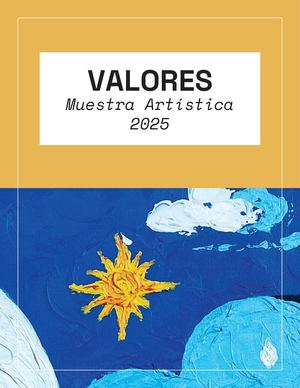 Catálogo Muestra Artística "Valores".