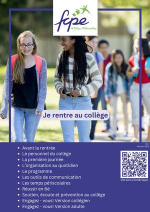 Mon enfant/J' entre au collège - FCPE Velizy