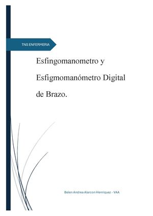 Esfigmomanómetro Manualydigital Belen