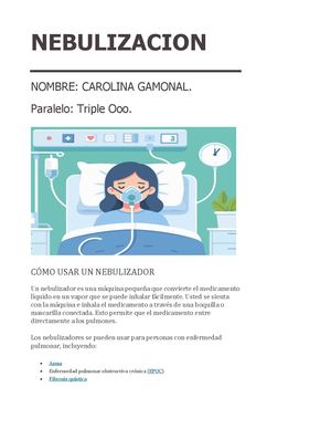 Taller Nebulización