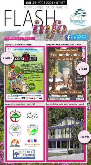 Flash info n°417 juillet 2025