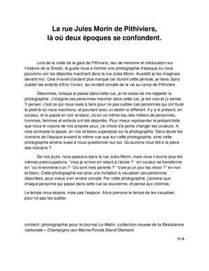 Textes Concours Photos