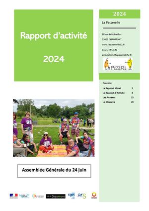 Rapport D'activité 2024  La Passerelle 52