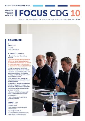 FOCUS TRIMESTRIELLE CDG 10 N°22