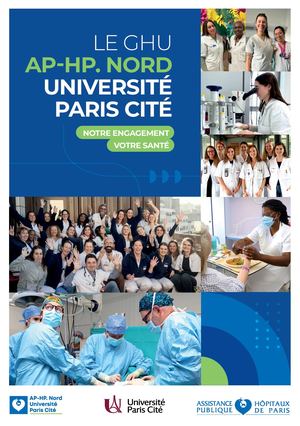 Plaquette de présentation GHU AP-HP. Nord - Université Paris Cité