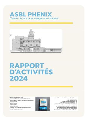 Asbl Phenix Rapport Activités 2024