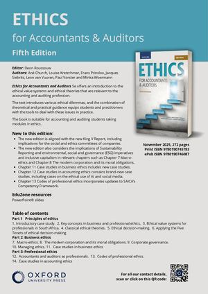 Ethics For Accountants And Auditors_frontlist