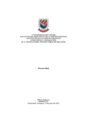 Proyecto Final Redacción y Lingüística
