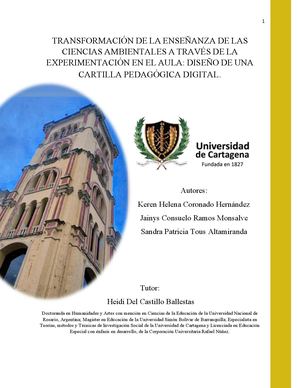 La experimentación como herramienta para transformar la enseñanza de las ciencias ambientales