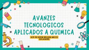 AVANCES TECNOLOGICOS APLICADOS EN LA QUIMICA