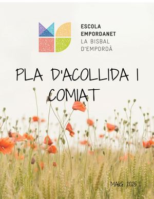Pla D'acollida 2024 25