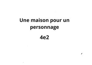 Des Maisons Pour Un Personnage