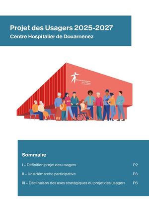 Projet Des Usagers CHDZ 2025-2027
