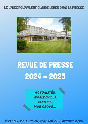 Revue De Presse Lycée Lehec 2024 2025