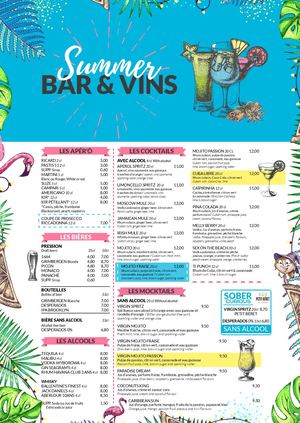 Pacha Café - Carte Bar & Vins - E25