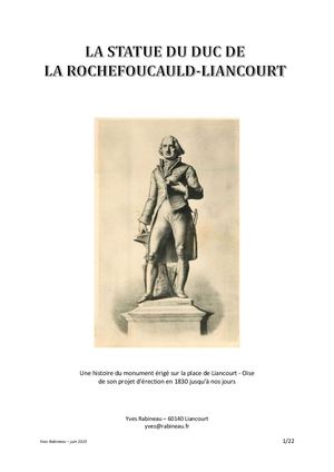 Histoire De La Statue Du Duc de Liancourt