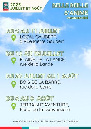 BELLE BEILLE S'ANIME ETE 2025