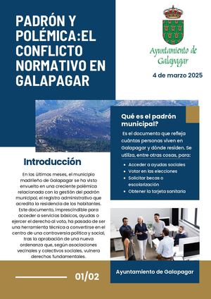 Normativa Padrón Galapagar