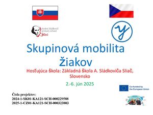 Skupinová mobilita žiakov v Sliači 2025