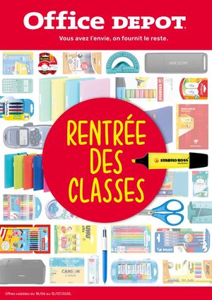 La Rentrée Des Classes Office DEPOT