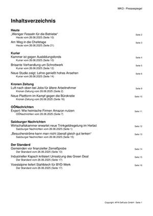 Pressespiegel 20250626