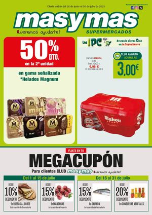 Oferta válida del 26 de junio al 30 de julio de 2025