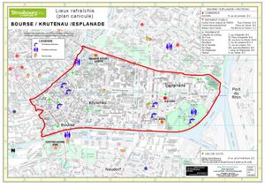 Plans quartiers lieux rafraichis