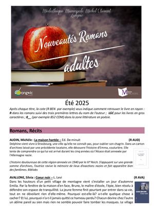 Nouveautés Eté 2025