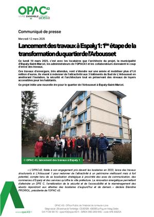 OPAC 43 - Communiqués de presse