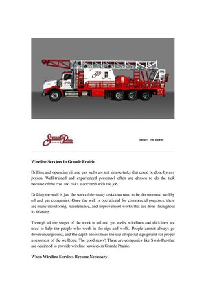 Wireline Services Provider In Grande Prairie