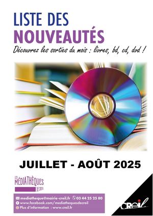 Liste des nouveautés de juillet et août 2025