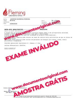 Teste de Gravidez em PDF Para Editar