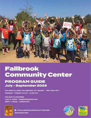 July - September 2025: Fallbrook Community Center Program Guide