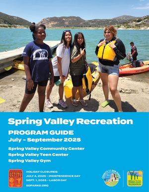 July - September 2025: Spring Valley Community Center Program Guide