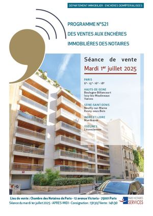 Programme N°521 Programme Des Ventes Du 1er Juillet 2025