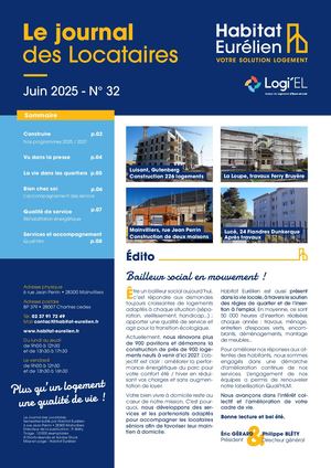 Journal des Locataires N°32 Juin 2025 Habitat Eurélien