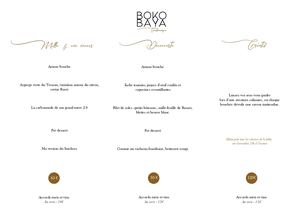 LE BOKO BAYA - MENU FR