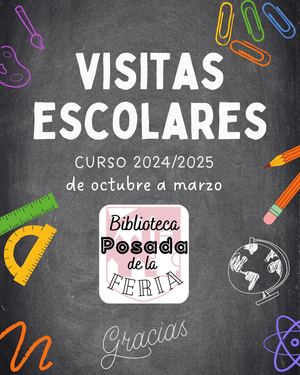 Visitas escolares Biblioteca Posada oct-marzo