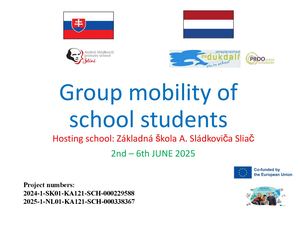 Group mobility of school students in Slovakia June 2025