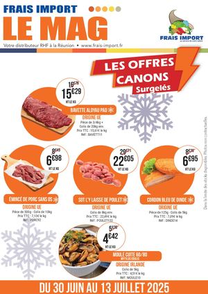 OFFRES CANONS - 30 juin au 13 juillet 2025