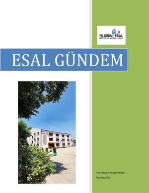 Esal Gündem 1 Sayi