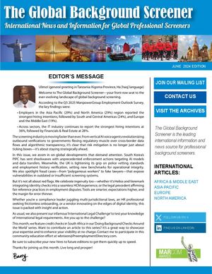 GLOBAL BACKGROUND SCREENER - June 2025