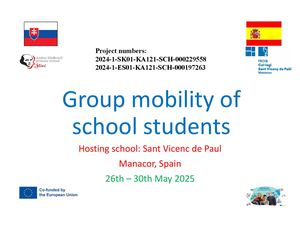 Group mobility of School students Mallorca May 2025