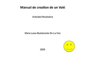 Manual Creacion Voki Caricaturas