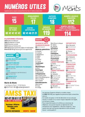 Mémento numéros utiles 2025